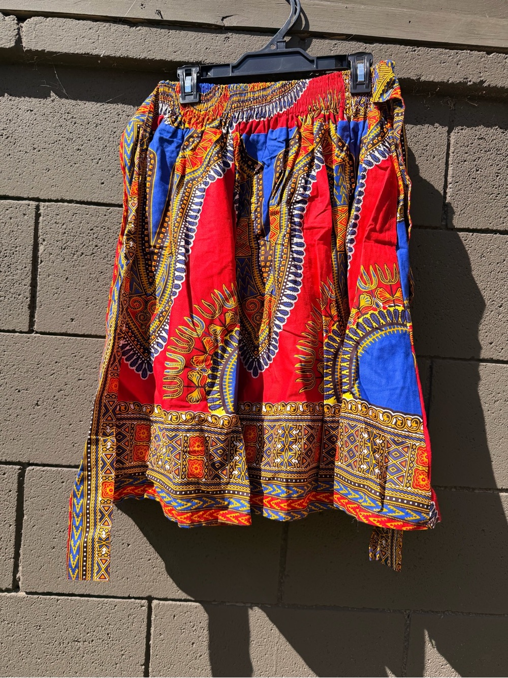 Dashiki Print Tie-Waist Skirt — NWT